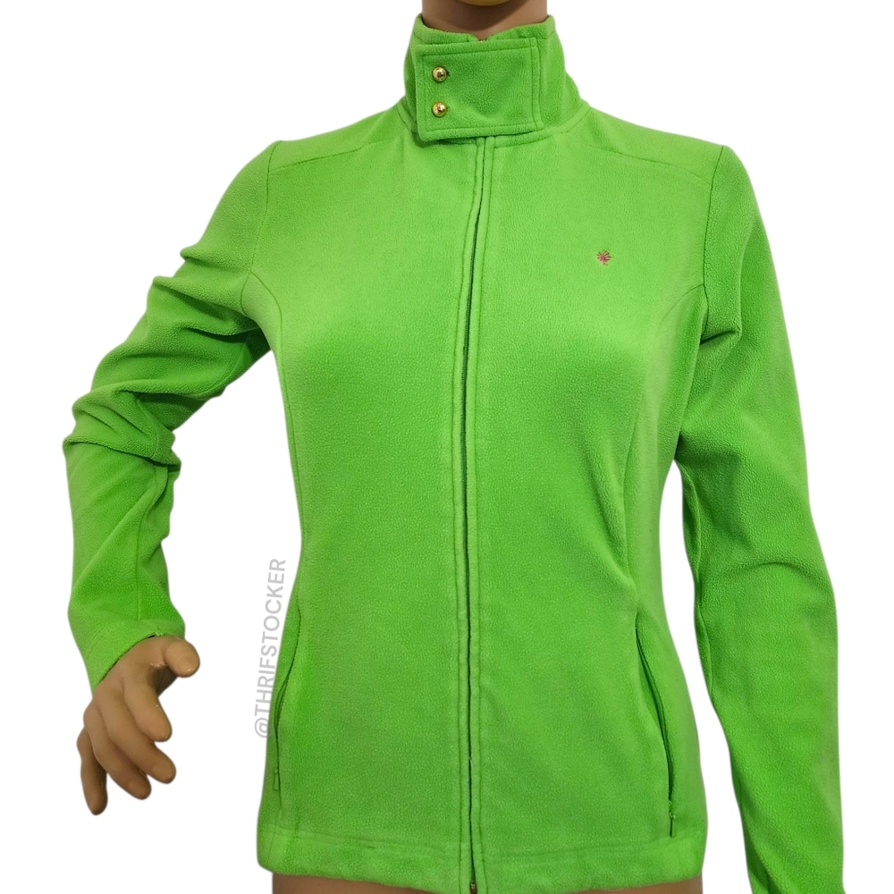 Lilly Pulitzer Lime Green Fleece Jacket